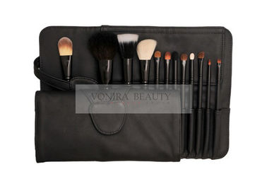 Basic 12PCS  Cosmetic Makeup Brush Set Premium Natural Animal &amp; Synthetic Hair With Case