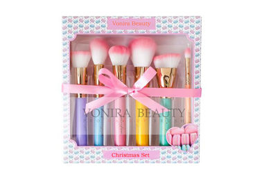 Christmas Gift Cosmetic Cute Makeup Brushes With Lovely Pink Soft Hairs