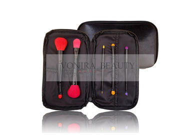 Mini Travelling Makeup Brush Collection Colorful Beauty Dual End Synthetic Fiber Bristle