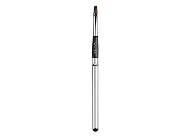 Luxury Retractable Lip Brush With Finest Sable Hair And Metal Cap For Travelling