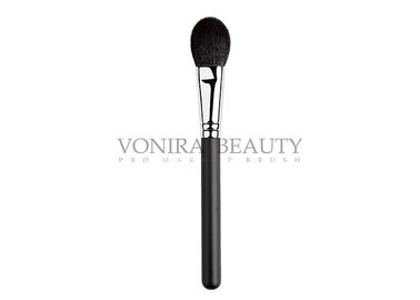 Paddle Cheek Private Label Makeup Brushes Black Color With Goat Hair