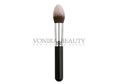 Tapered Taklon Face Makeup Brushes , Regular Size Powder Foundation Brush
