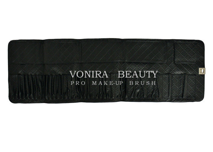 Extremely Large Makeup Brush Roll Up Case Cosmetic Bag Professional Extremely Large Makeup Brush Roll Up Case Cosmetic Bag Professional Travel Portable Black 39 Pockets Beauty Tools
