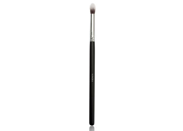 Long Black Wood Handle Makeup Blending Brush For Diffusing Transition Colors