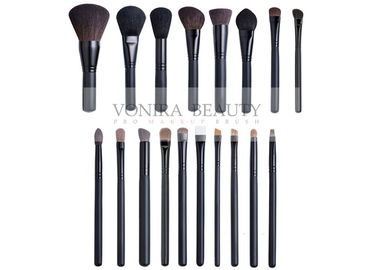 Affordable Animal Hair Makeup Brushes With Black Matte Wooden Handle