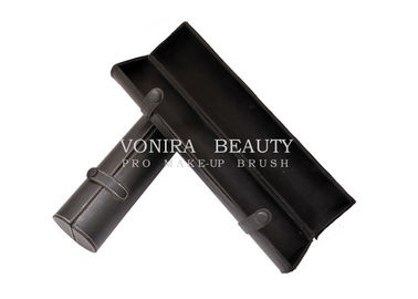 High Quality PU Makeup Brush Cup Holder artist Container Cylinder Black