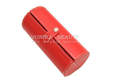 Travel Cosmetic Makeup Brush Bag Case Button Cylinder Pouch Storage