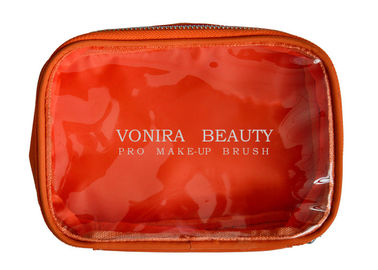 PVC Transparent Makeup Brush Bag Clear Toiletry Bag For Women