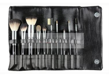 Classic Italian Badger Hair Color Travel Makeup Brush Set / Angle Blush Brush