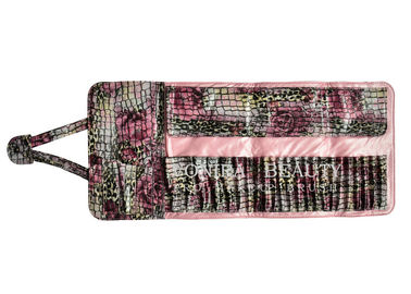 Colorful Handy Clutch Purse Makeup Brush Roll Bag Pen Holder Case Crocodile Texture