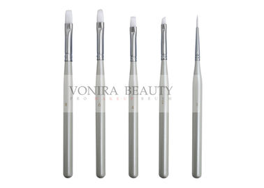 5pcs Flat Top Painting Professional Nail Art Brushes 3D Design Pattern Drawing Pen