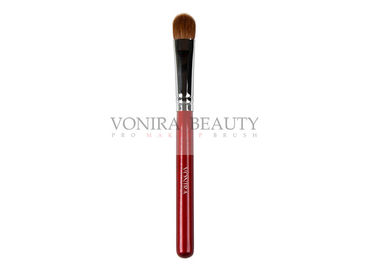 Professional Sable Natural Hair Makeup Brushes For Eye Shadow Red Wood Handle