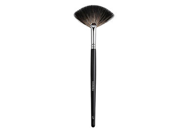 Small Fan Luxury Makeup Brushes With Nature Raccoon Hair For Finishing Application