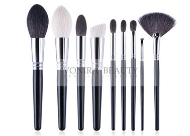 Complete Handmade Natural Hair Makeup Brush Set Durable Copper Ferrule