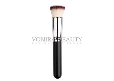 Vegan Taklon Foudation Buffing Private Label Makeup Brushes Three Tone Synthetic Hair