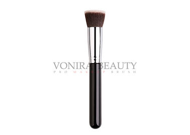 Flat Foundation Kabuki Private Label Makeup Brushes Long Handle For Popular