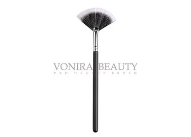 Duo Fiber Fan Shaped Makeup Brush Goat / Synthetic Hair For Cream Mask