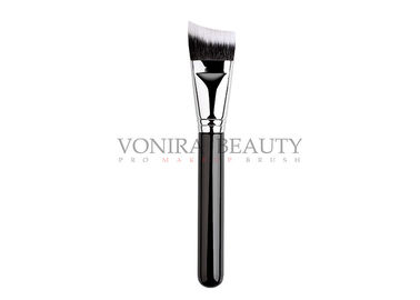 Flat Arched Duo Fiber Private Label Makeup Brushes Natural Goat Hair For Highlight