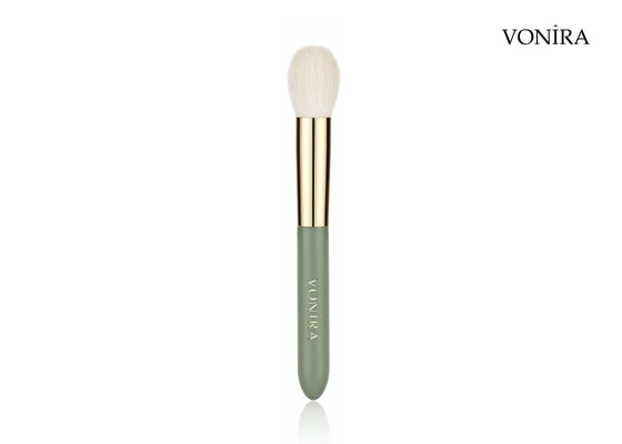 Vonira Custom Wholesales Natural Goat Hair Makeup Small Round Powder Brush with Private Label Service