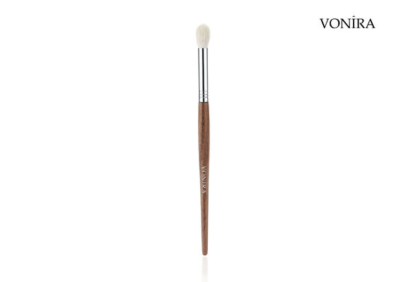 Vonira Custom Wholesale Natural White Goat Hair Brown Ebony Handle Smoky Eye Diffusing Brush