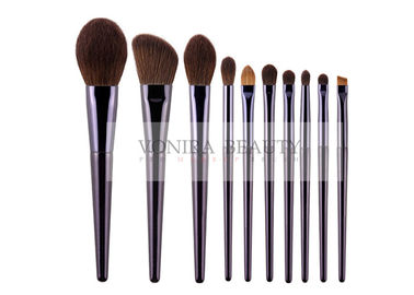 Cruelty Free Vegan Synthetic Hair Cosmetic Brush Kit 10Pcs For Makeup Starter