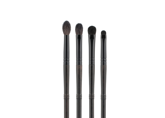 OEM Natural Goat Animal Hair Everyday Eye Essentials Makeup Brush Set Luxury