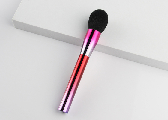 Metallic Red Gradient Makeup Powder Brush Black BASF Synthetic Vegan Fibre