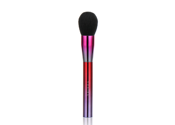 Metallic Red Gradient Makeup Powder Brush Black BASF Synthetic Vegan Fibre