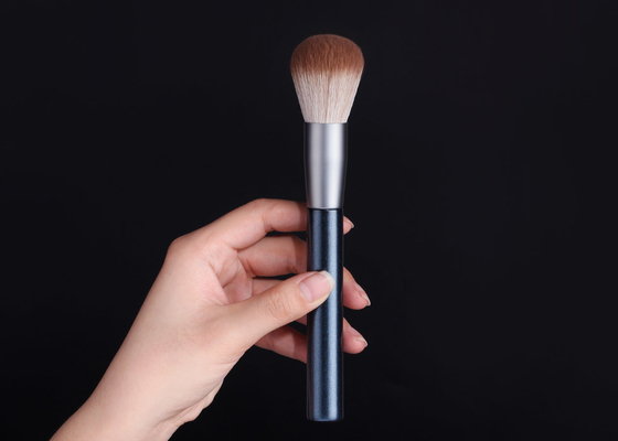 Naturally Function Corn Fiber Makeup Powder Brush With Glitter Birch Wooden Handle