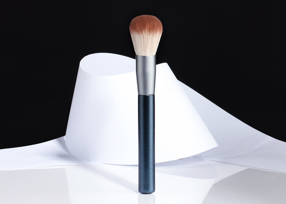 Naturally Function Corn Fiber Makeup Powder Brush With Glitter Birch Wooden Handle