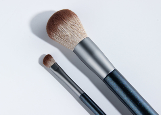 Naturally Function Corn Fiber Makeup Powder Brush With Glitter Birch Wooden Handle