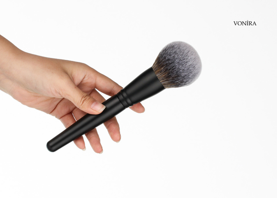 Vonira Professional Complexion Loose Rounded Powder Brush With Matte Wood Handle Copper Ferrule