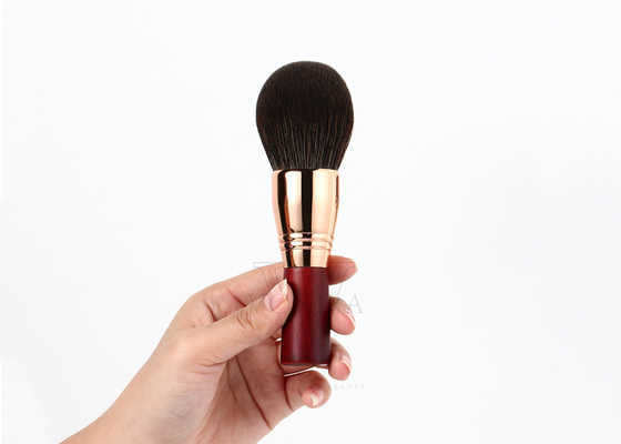 Vonira Beauty High Density Luxury Large Domed Powder Brush Rouded Diffusion Powder Makeup Brush with Rose Copper Ferrule