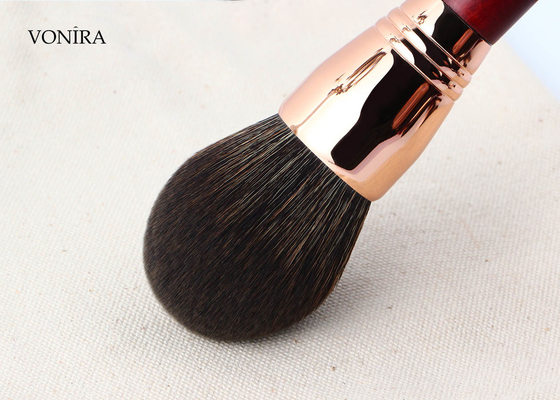 Vonira Beauty High Density Luxury Large Domed Powder Brush Rouded Diffusion Powder Makeup Brush with Rose Copper Ferrule