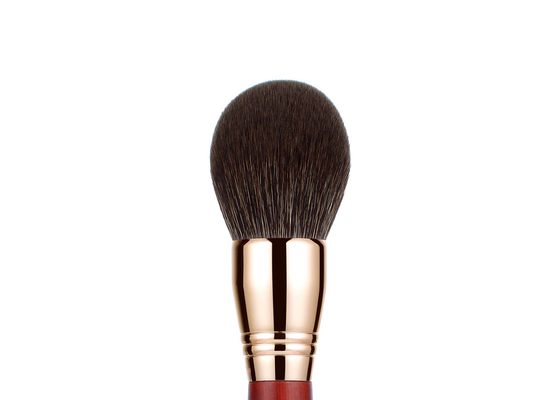 Vonira Beauty High Density Luxury Large Domed Powder Brush Rouded Diffusion Powder Makeup Brush with Rose Copper Ferrule
