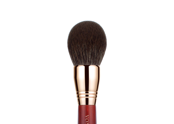 Vonira Beauty High Density Luxury Large Domed Powder Brush Rouded Diffusion Powder Makeup Brush with Rose Copper Ferrule