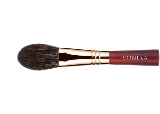 Vonira Beauty High Density Luxury Blush Brush with Naturally Function Squirrel Hair Color Fibers Rose Copper Ferrule