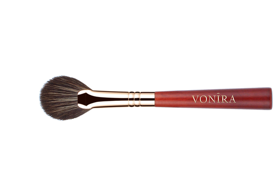 Vonira Beauty Professional Mini Fan Eye Makeup Brush Highlighter Brush Vegan Synthetic Hair Small Cosmetic Blush Brush