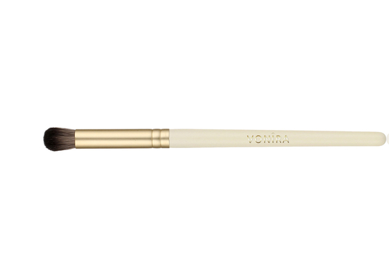 Vonira Beauty Eyeshaodw Blending Brush Round Concealer Brush With Golden Aluminum Ferrule Birch Wooden Handle