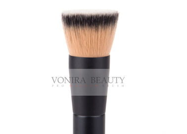 Foundation Individual Makeup Brushes Flat Top Kabuki With Dual Color Vegan Taklon