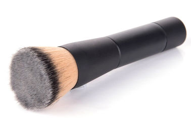 Foundation Individual Makeup Brushes Flat Top Kabuki With Dual Color Vegan Taklon