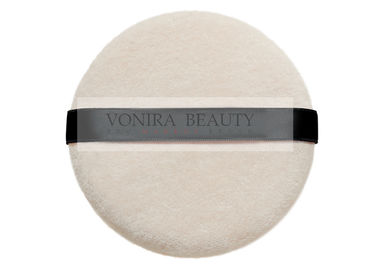 Soft  Pure Velvet Loose Velour Powder Puff  With Black Ribbon