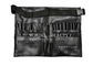 Imported PU Cosmetic Makeup Brush Apron Bag with Artist Belt Strap Black