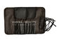 Retro Makeup Brush Roll-up bag With Belt Strap PU Cosmetic Pen Pencil Case Bag