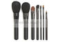 7 PCS Elegant Black Essential Makeup Brushes Set With Highest Quality Nature Bristles