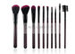 Dual Tones Synthetic Hair Makeup Brush Set With Beautiful Dotted Handle