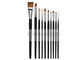 Watercolor Acrylic Paint Brushes Set 10 Synthetic Sable Artist Paint Brushes Short Handle