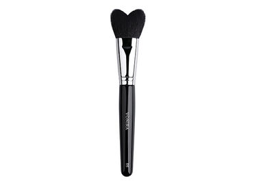 Heart Shape Powder Makeup Brush with Nature Wood Handle and Cruelty Free XGF Goat Hair