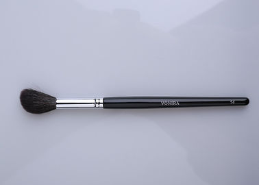 Precision Slant Powder Highlight Makeup Brush With Luxury Soft Gray XGF Goat Hair