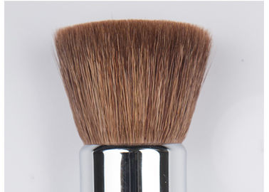 Ultra Soft Precision Kabuki  Brush With High Quality Reddish Brown  Natural Fiber